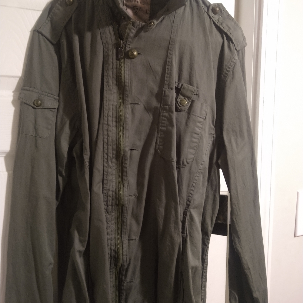 Guess Military button down shirt